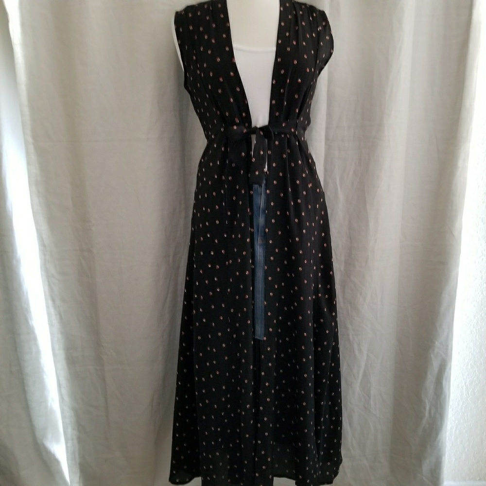Free People Long Printed Vest - NWOT